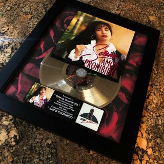 Selena Quintanilla Amor Prohibido Record Music Award Album Disc Lp Vinyl