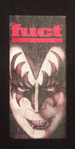 Fuct Gene Simmons Kiss T - Shirt Adult Size Large Out Of Print Vintage 1990s Tee