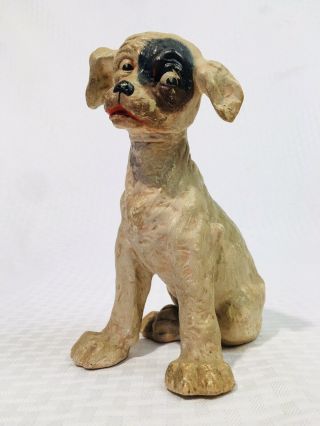 Antique 1902 Ernst Wahliss Amphora Austria Pottery Tramp Dog Figure Hand Signed