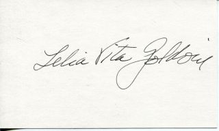 Lelia Goldoni " Invasion Of The Body Snatchers " Actress Signed Card Autograph