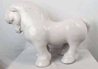 Vintage HUGE Italian Ceramic Art Pottery Horse Statue 26 