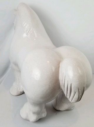 Vintage HUGE Italian Ceramic Art Pottery Horse Statue 26 