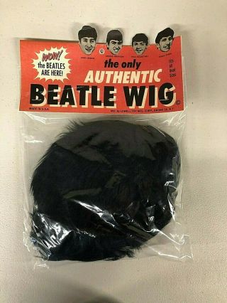 Beatle Wig 1964 Lowell Toy Mfg.  In The Beatles Package 1964 282