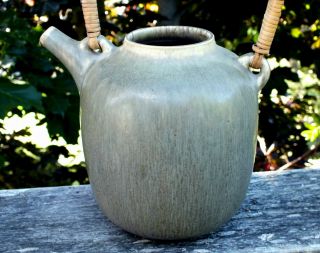 1960 ' s Art Pottery Teapot with Harefur Glaze by Frode Bahnsen,  Palshus,  Denmark 9