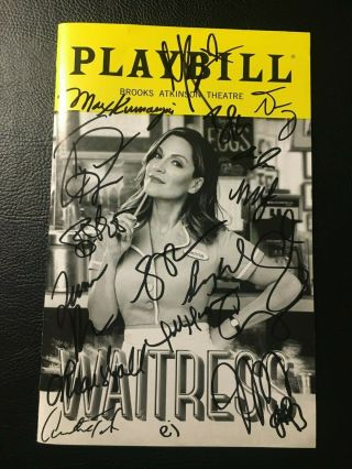 Waitress Cast Signed Broadway Playbill