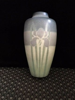 1912 Rookwood Pottery Iris Flower Vase 1926v 6 1/4 " Tall Elizabeth Lincoln