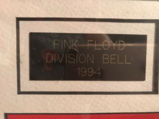 Pink Floyd Piece of 1994 Division Bell Airship Limited Edition Framed 3