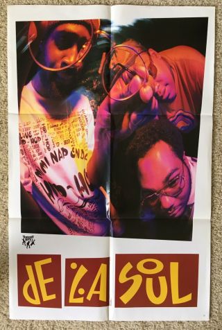 De La Soul Promo Poster Buhloone Mind State 3 Feet High & Rising Stakes Is High