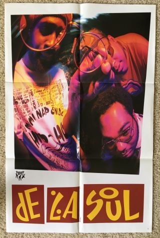 De La Soul Promo Poster Buhloone Mind State 3 Feet High & Rising Stakes Is High 2