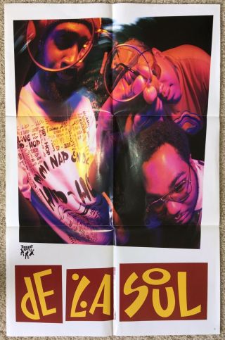 De La Soul Promo Poster Buhloone Mind State 3 Feet High & Rising Stakes Is High 3