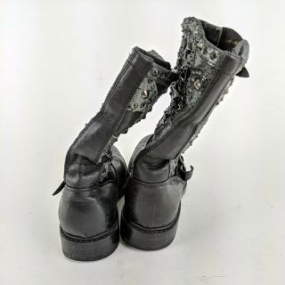 Miranda Lambert FRYE Black Leather Studded Cowboy Boots No Size 4