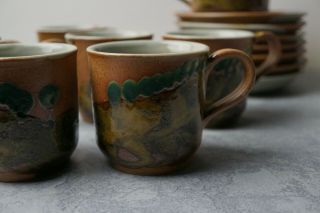 Iron Mountain 14 Over the Hills Coffee Cup Creamer Plates Nancy Lamb Patterson 12