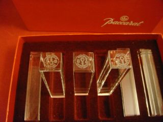 Baccarat Vega Knife Rests Boxed Set Of Six All Are Signed