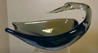 Vintage Murano Sculptured Glass Bird Bowl Antonio Da Ros For Cenedese Sasso