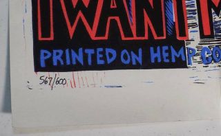 I Want More 2000 Jim Pollock Poster signed Hemp series Phish 3