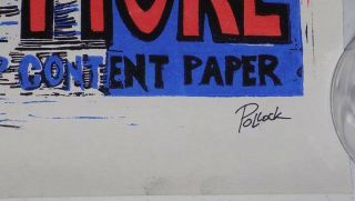 I Want More 2000 Jim Pollock Poster signed Hemp series Phish 4