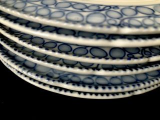 6 Antiques meissen porcelain Plates Art Nouveau Riemerschmid Rare 4