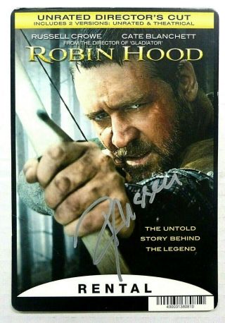 Russell Crowe Autographed 6x8 Video Ad Pc983 Gladiator