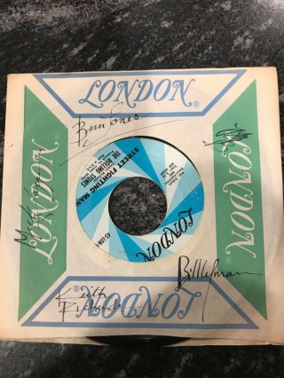 The Rolling Stones Signed 45by Members Including Brian Jones