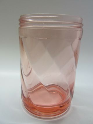 RARE Antique Gorham Pink Depression Glass Sugar Pourer Dispenser Heavy Bottom 2