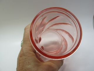 RARE Antique Gorham Pink Depression Glass Sugar Pourer Dispenser Heavy Bottom 4
