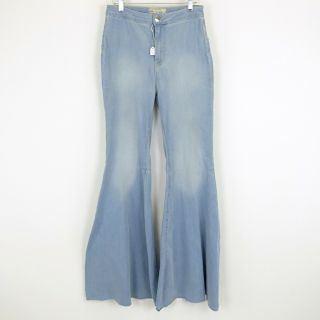 Miranda Lambert People Light Blue Denim Flare Jeans Size 28 R