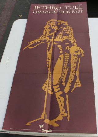 Vintage 1969 Jethro Tull Living In The Past Promo Poster 36x16 " Usa
