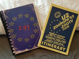 U2 Zoo Tv Zooropa Tour 1993 Concert Itinerary Crew Information Confidential Info