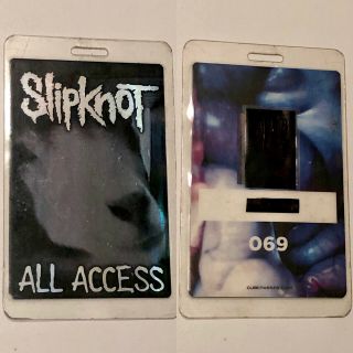 Slipknot Laminate Backstage Pass All Access 2014 Tour Corey Taylor Root Clown