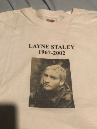 Alice In Chains Layne Staley Rare Vintage OOP PEARL JAM Tour Shirt AIC Grunge 2