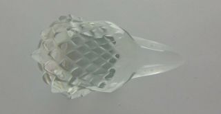Lalique Crystal Eagle Head Tete d ' Aigle Car Mascot Paperweight Signed 6
