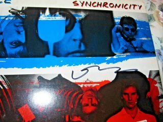 The Police,  Sting Autographed Synchronicity Album Rare Signed By Sting