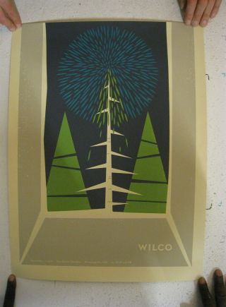 Wilco Poster Signed And Numbered December 7 2011 Nick Lowe