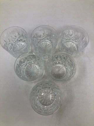 Waterford Crystal Lismore Set of 6 Old Fashioned Glasses 3 3/8 
