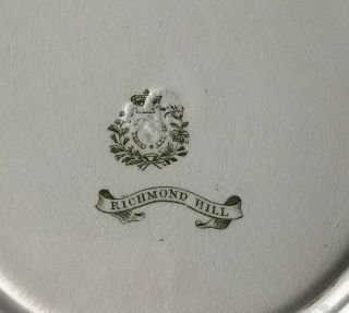 Antique Romantic Staffordshire green transferware plates Copeland c1833 x5 5