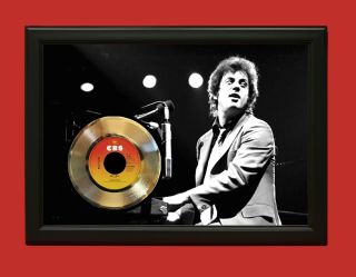 Billy Joel Poster Art Wood Framed 45 Record Display 2 " C3 "