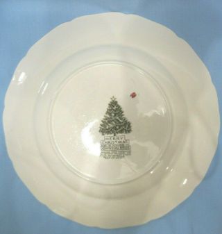 Vintage Johnson Bros Merry Christmas plates 10 1/2 