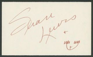 Shari Lewis Signed 3x5 Index Card (puppeteer Of " Lamb Chop " - Autograph)