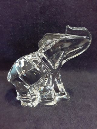 Arnolfo Di Cambio Italian Cut Crystal Elephant Sculpture