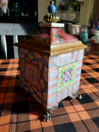 Rare,  Vintage Mackenzie Childs Small Cache Box,  Taylor Pattern