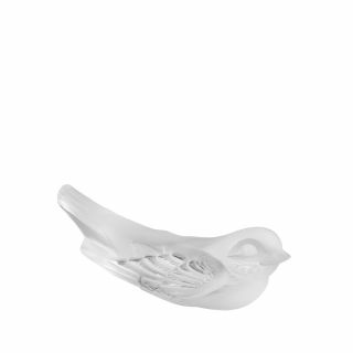 Lalique Swallow Knife - Rest Sculpture - Clear Crystal