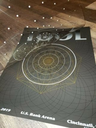 TOOL Concert Poster Cincinnati 11.  5.  19 2019 Tour limited edition of 650 2 layers 4