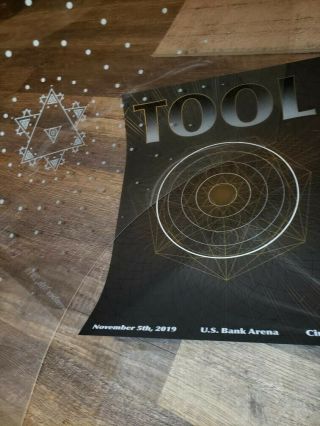 TOOL Concert Poster Cincinnati 11.  5.  19 2019 Tour limited edition of 650 2 layers 6