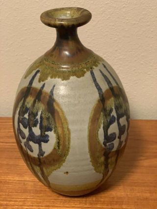 Robert Sperry Mid Century Rare Vase Signed Studio Pottery 11 " Tall