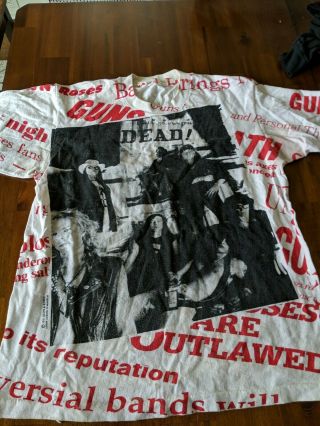Vintage Guns And Roses Shirt 1991 Rare Hard To Find Metal Classic Rock