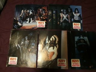 Kiss Attack Of The Phantoms Set Of 5 German Lobby Cards