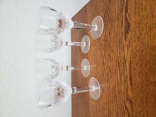 Vintage Waterford Crystal Colleen Tall (1986 -) Set Of 4 Claret Wine 6 1/2 "