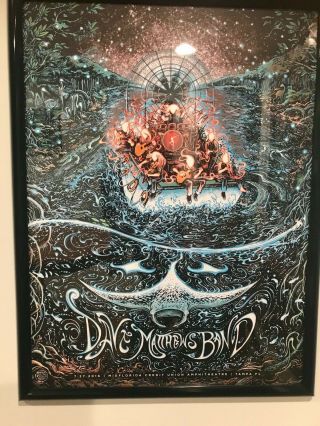 Dave Matthews Band Poster Print Tampa Fl Miles Tsang 7/27/2016