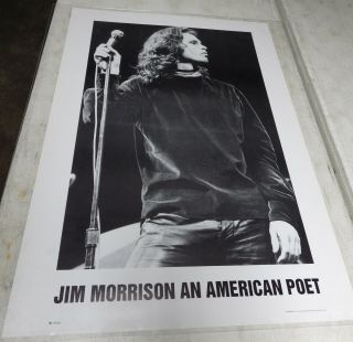 Vintage Jim Morrison Doors An American Poet Publicity Uk Go Bang Poster Gb