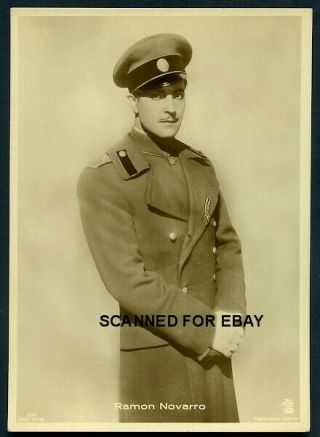 Ramon Novarro In Uniform Lux Edition Ross Verlag 1930s Photo Postcard